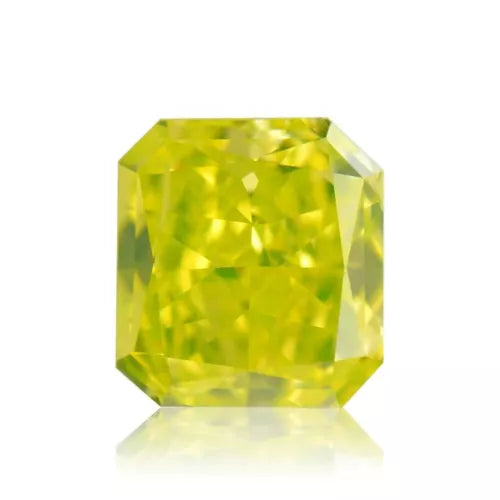 0.47 Carat Yellow Color Natural Loose Diamond Radiant Shape VVS1 Clarity Perfect