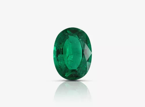 2.58 Carat Natural Loose Emerald, Vivid Green Oval, GRS Certified Fine Jewelry
