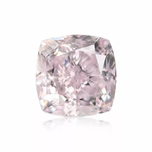0.62 Carat Fancy Light Purplish Pink Color Diamonds Natural Cushion, VS1 Clarity
