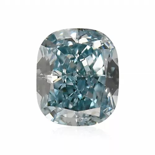 0.19 Carat Diamond Green Color Cushion Shape SI1 Clarity GIA Certified Rare Gift