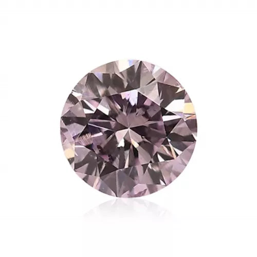 0.35 Carat Diamond Pink Color Round Shape SI2 Clarity GIA Certified Fine Jewelry